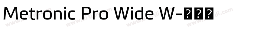 Metronic Pro Wide W字体转换